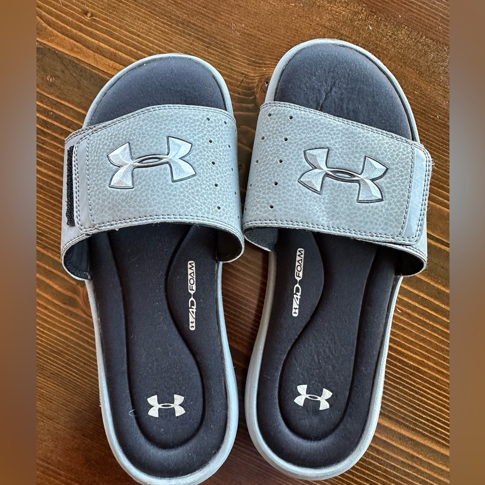 Under Armour Men’s Slides with cushy 4D Foam - Velcro adjustable